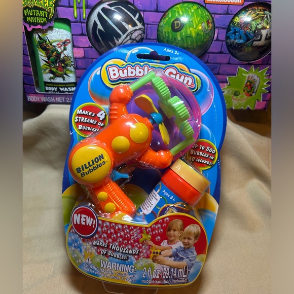 Teenage Mutant Ninja Turtle Bathtub Basketball Set in Box and Bubble Toy - Picture 8 of 11